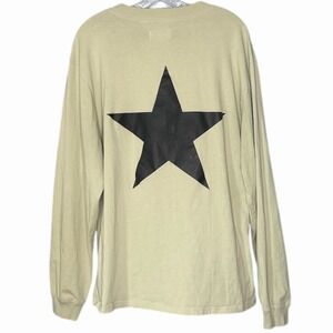 Fear Of God FOG Essentials Men L Long Sleeve T Shirt Star Complex Green Logo